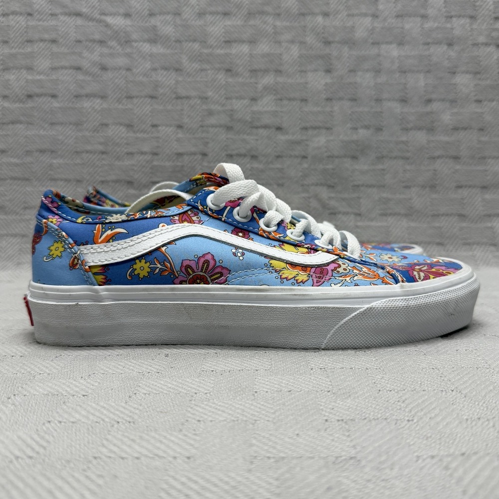 Vans Shoes Womens Size 5 Multicolor Floral Canvas Old Skool Low Top Sneakers